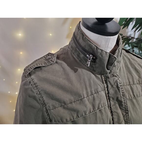 Levis Lightweight Legacy Cotton Fishtail Anorak Jacket Womens Size S Utility - Picture 6 of 16